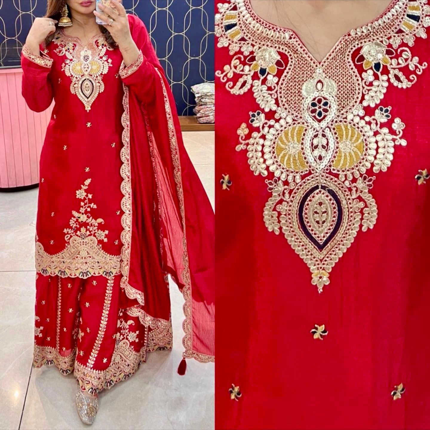 PARTY SHARARA SUIT & DUPATTA