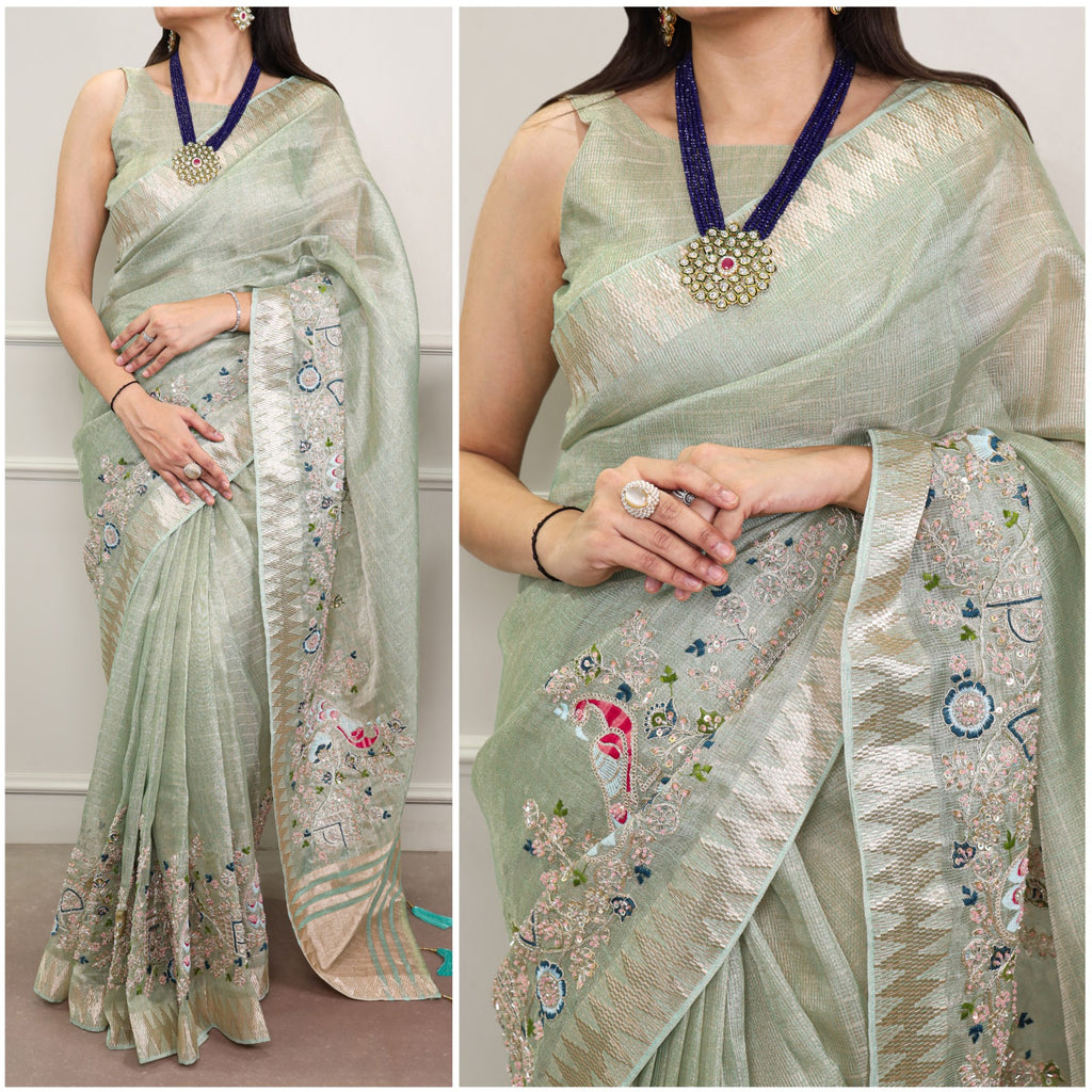 Zari Kota Tissue Saree