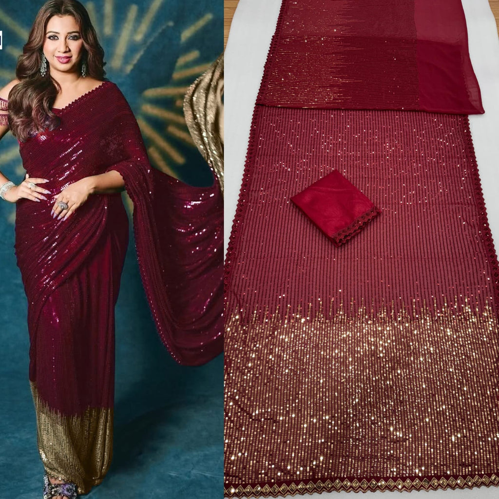 SEQUINS DESIGN SAREE