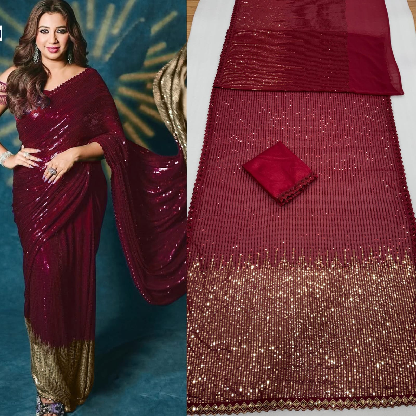 SEQUINS DESIGN SAREE