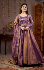 Heavy Cosmos Silk Material Anarkali Suit