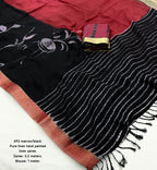 New Beautiful Handcrafted Pure Linen Saree