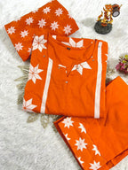 Kurti With Pent with Dupatta Set