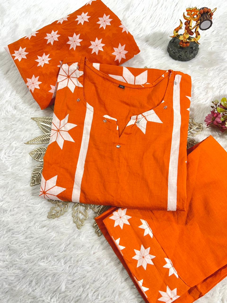 Kurti With Pent with Dupatta Set