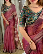 Gadhwal Fandy Silk Saree