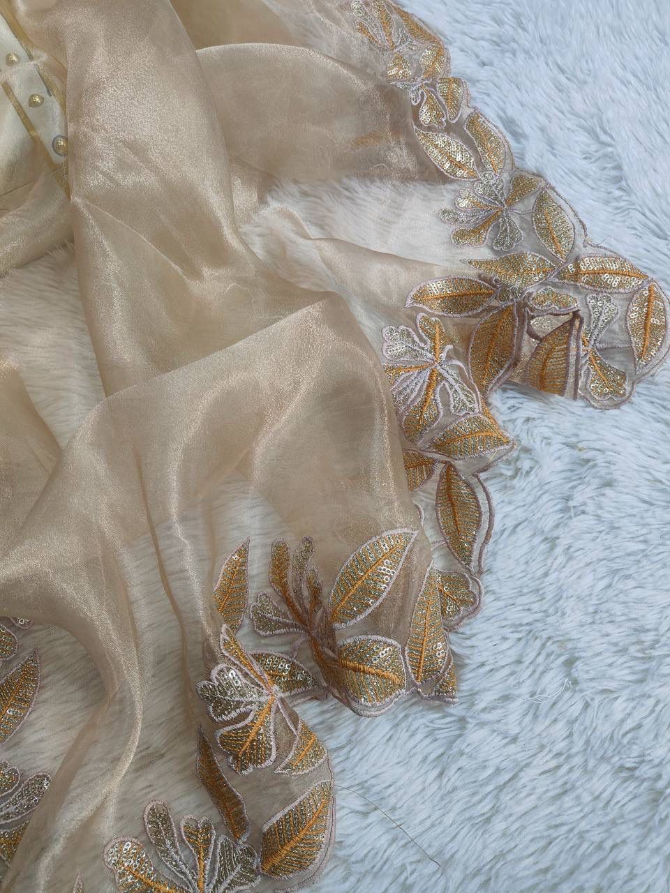 Sindhur Organza Silk Saree