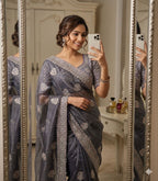 Sabyasachi Inspired Premium Moss Chiffon Saree