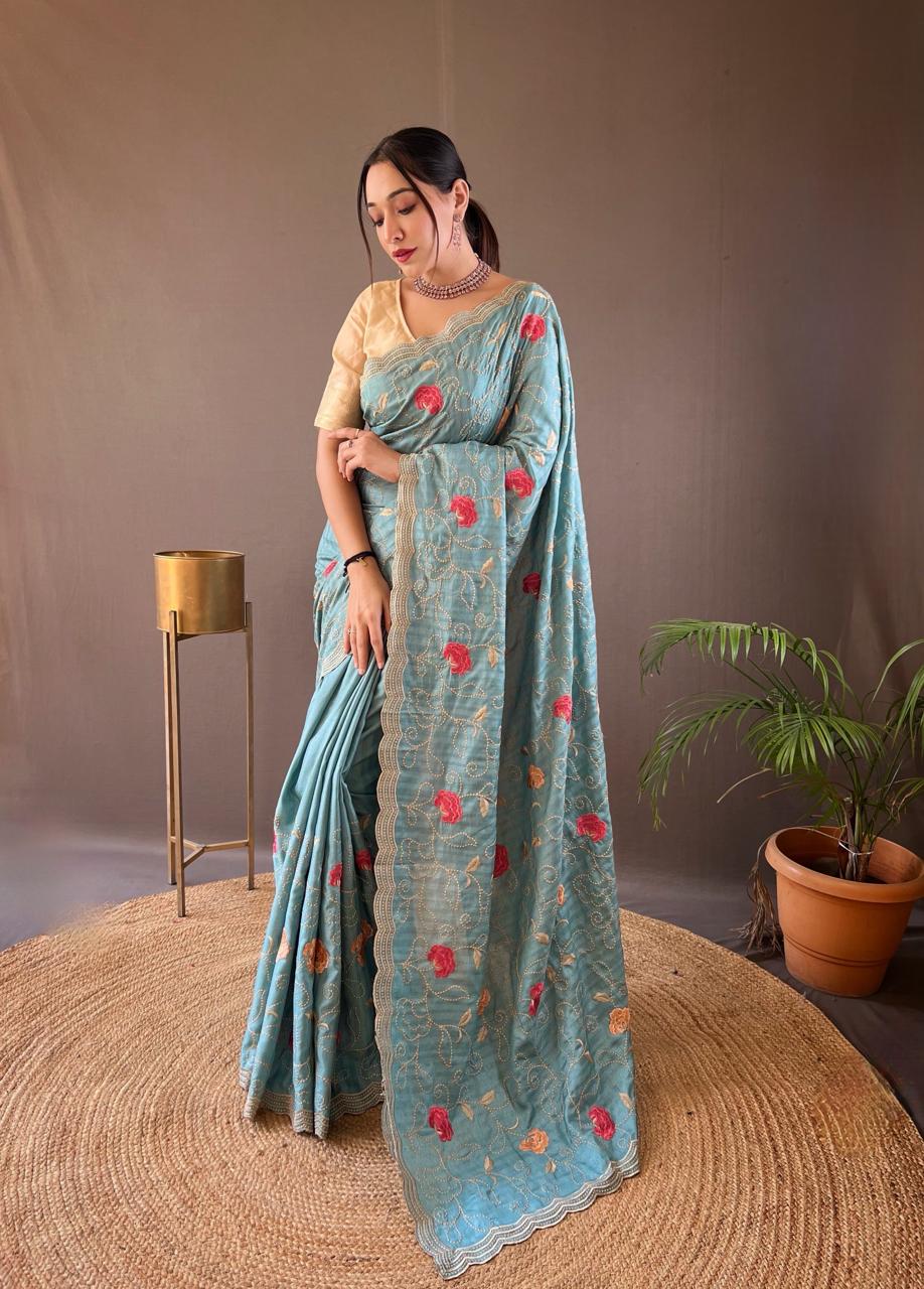 Pure Tussar Silk Sarees