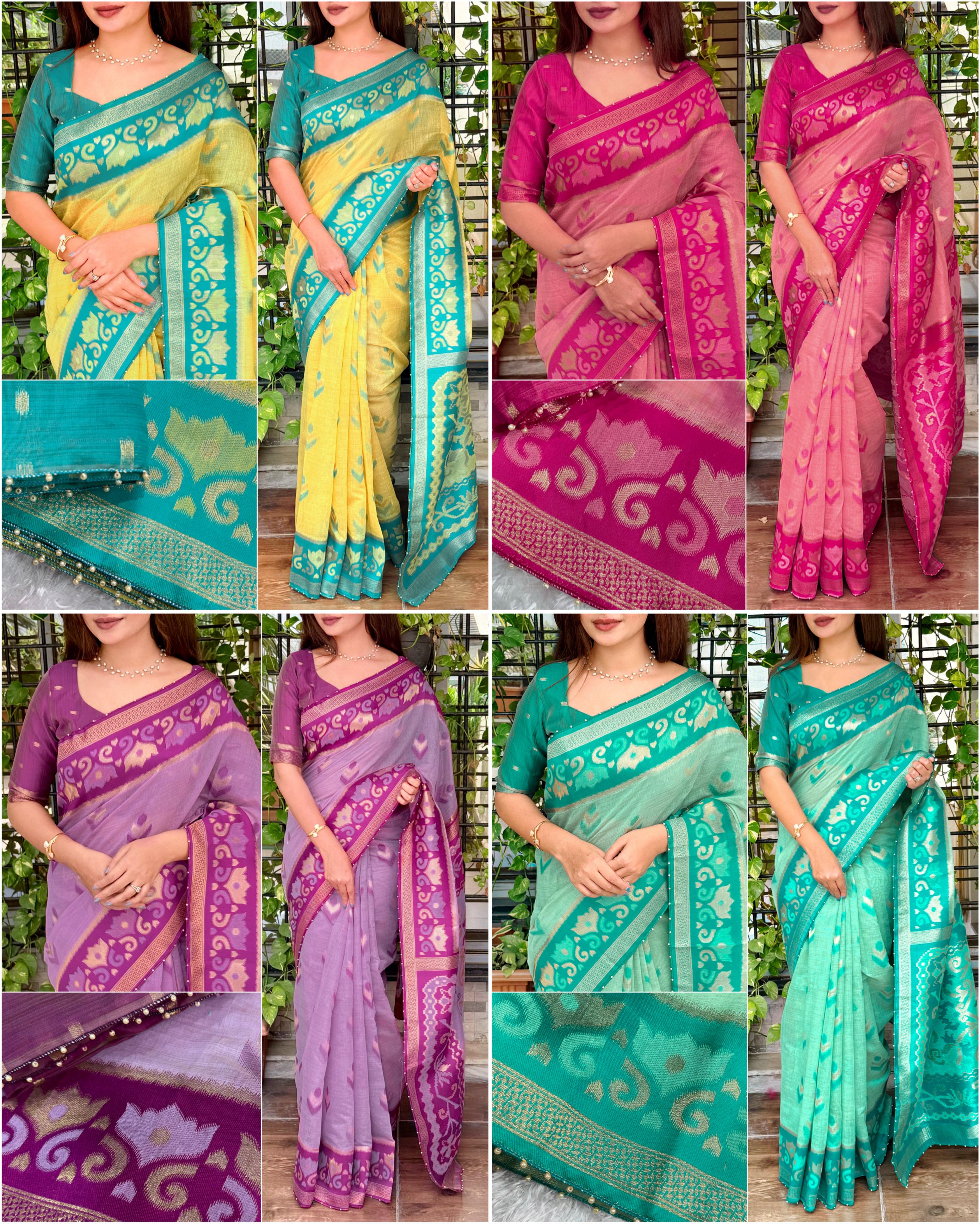 Manvi Linen Cotton Saree