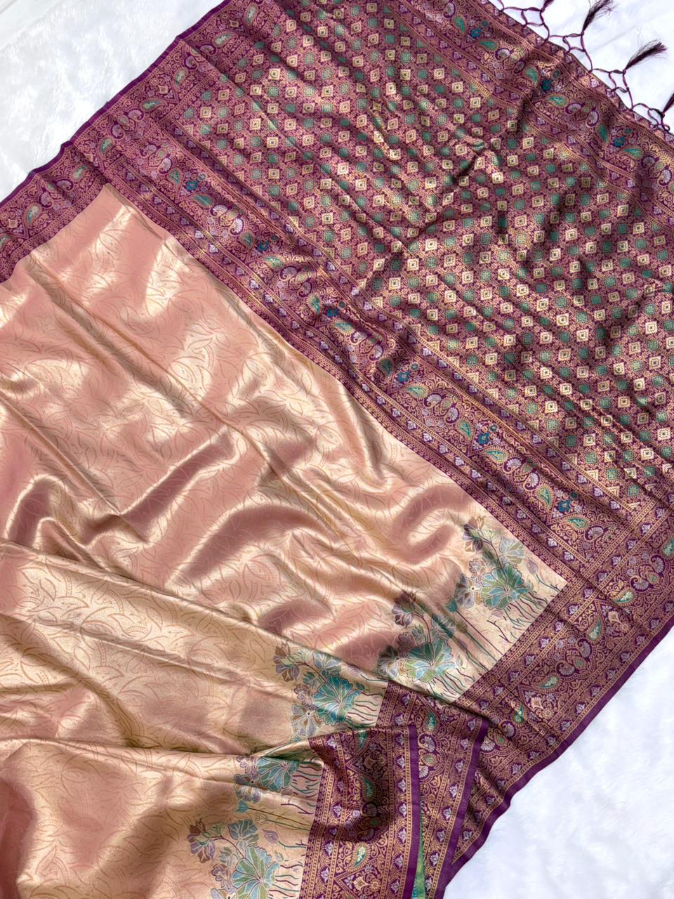 Tissue Silk Zari Weaving Saree