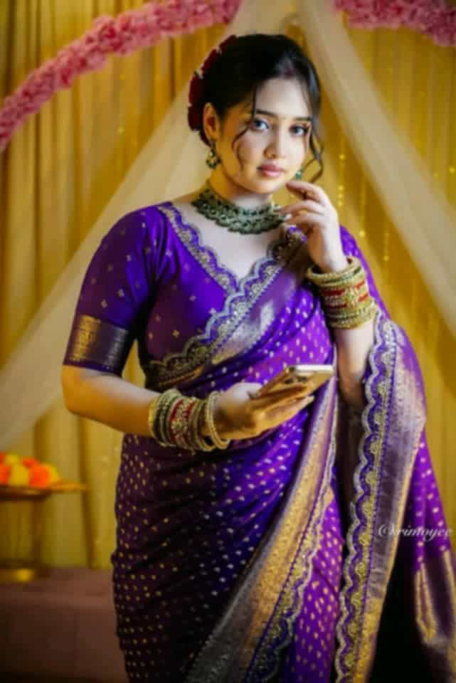 Pure Khaddi Georgette Designer Wedding Saree