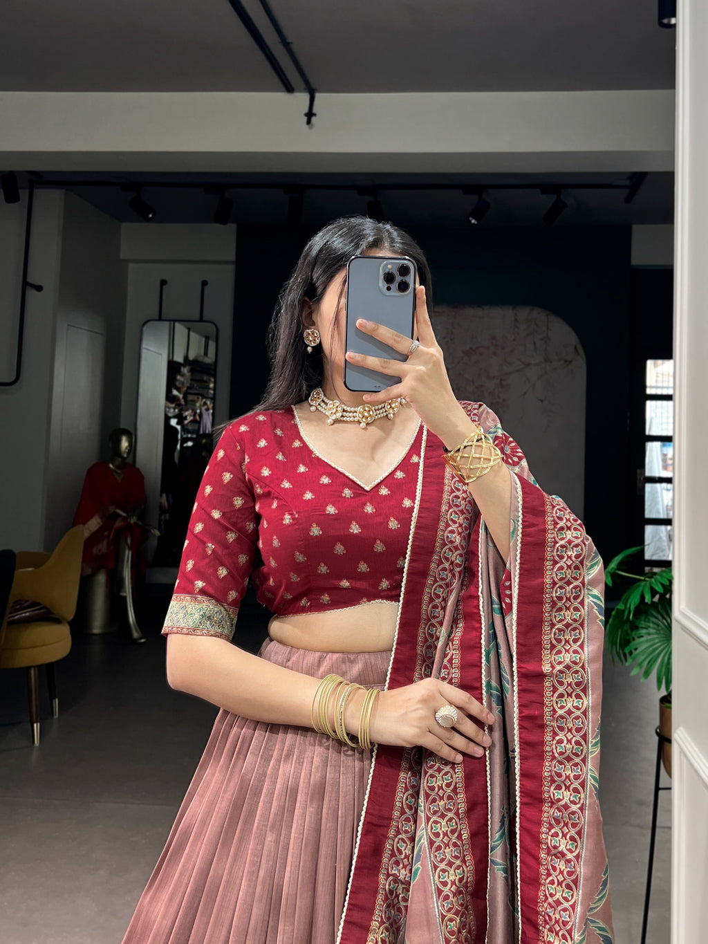 Tasar Silk Elegance Lahenga Choli
