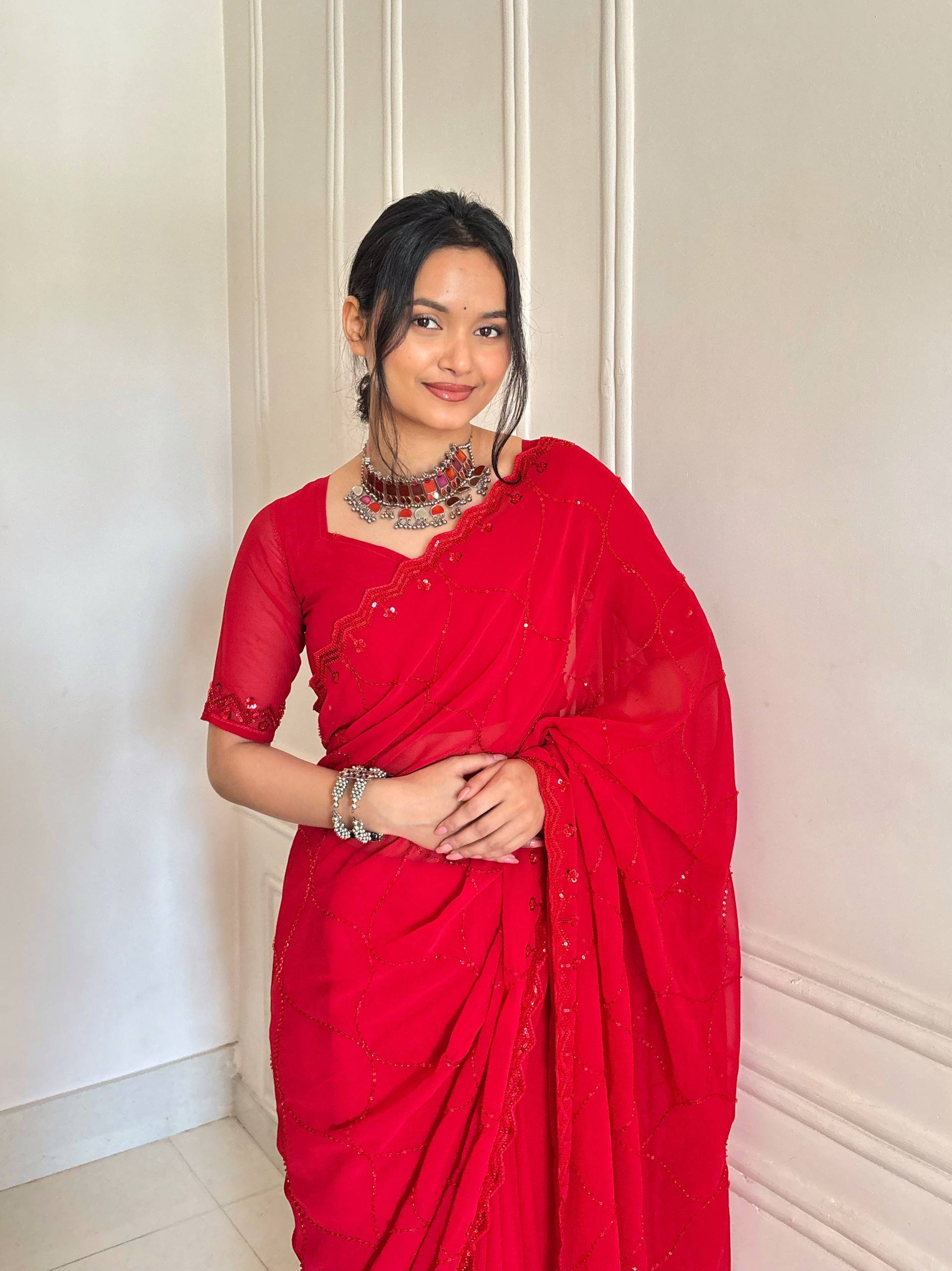 Faux Georgette Trending Saree