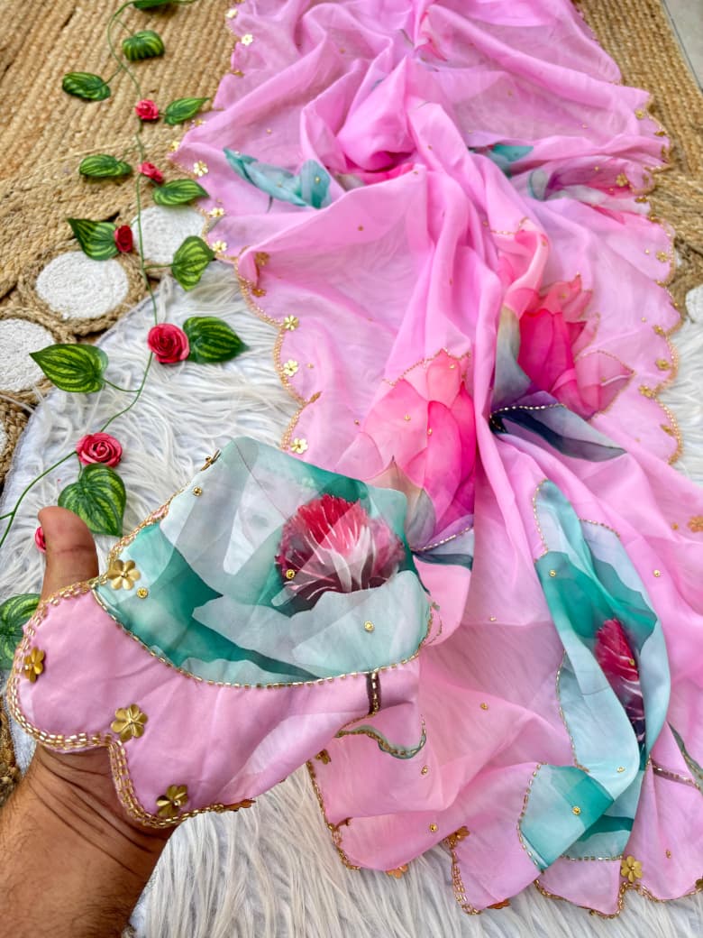 Pure Soft Teby Silk Saree