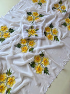 Soft Pure Georgette Handwork Sarees