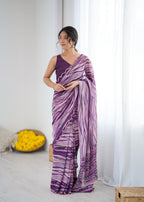 GORGETTE SILK DIGITAL PRINT SAREE