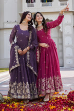 New Festival Long Gown & Duptta
