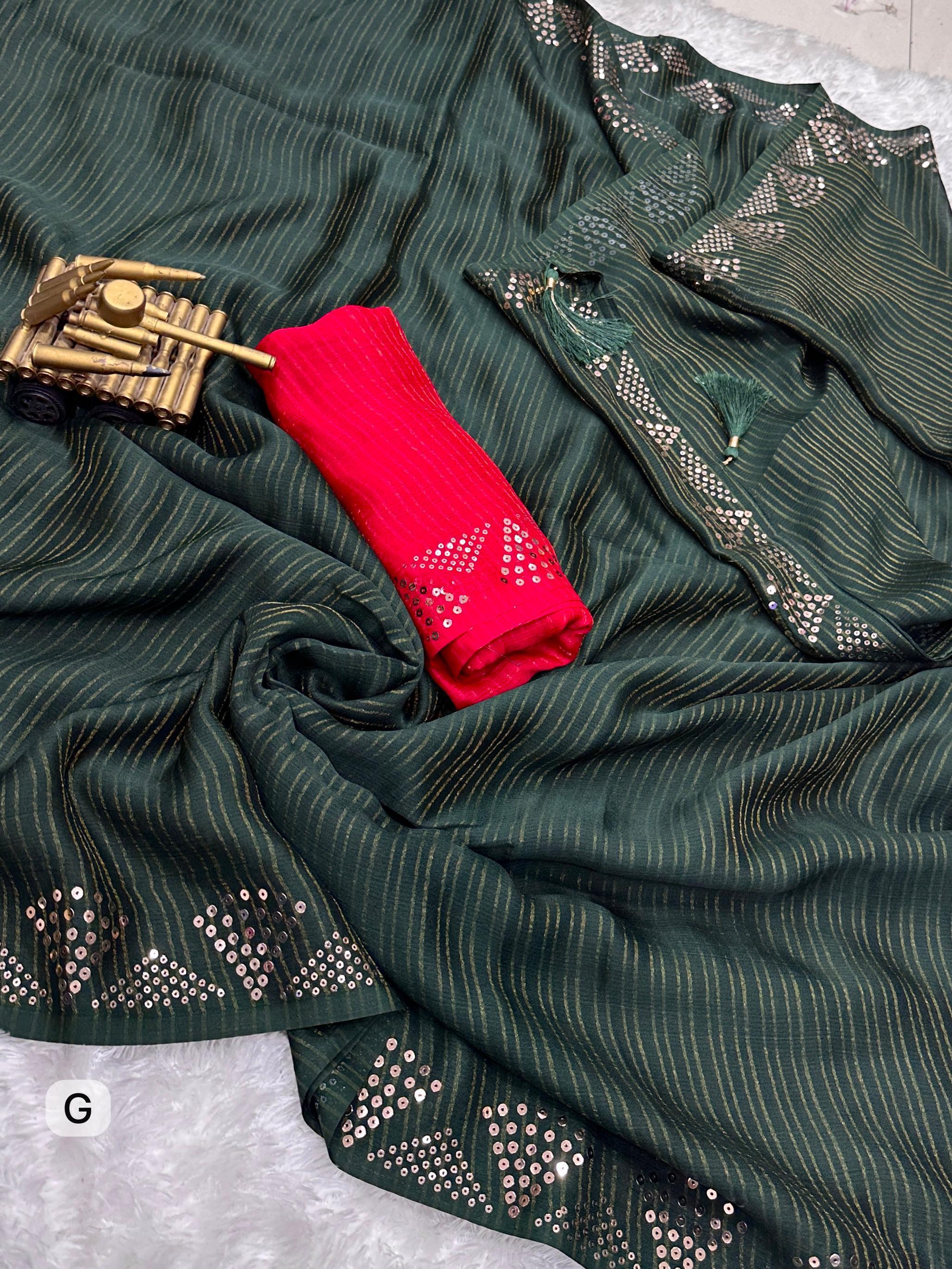 NC GORGETTE SAREE