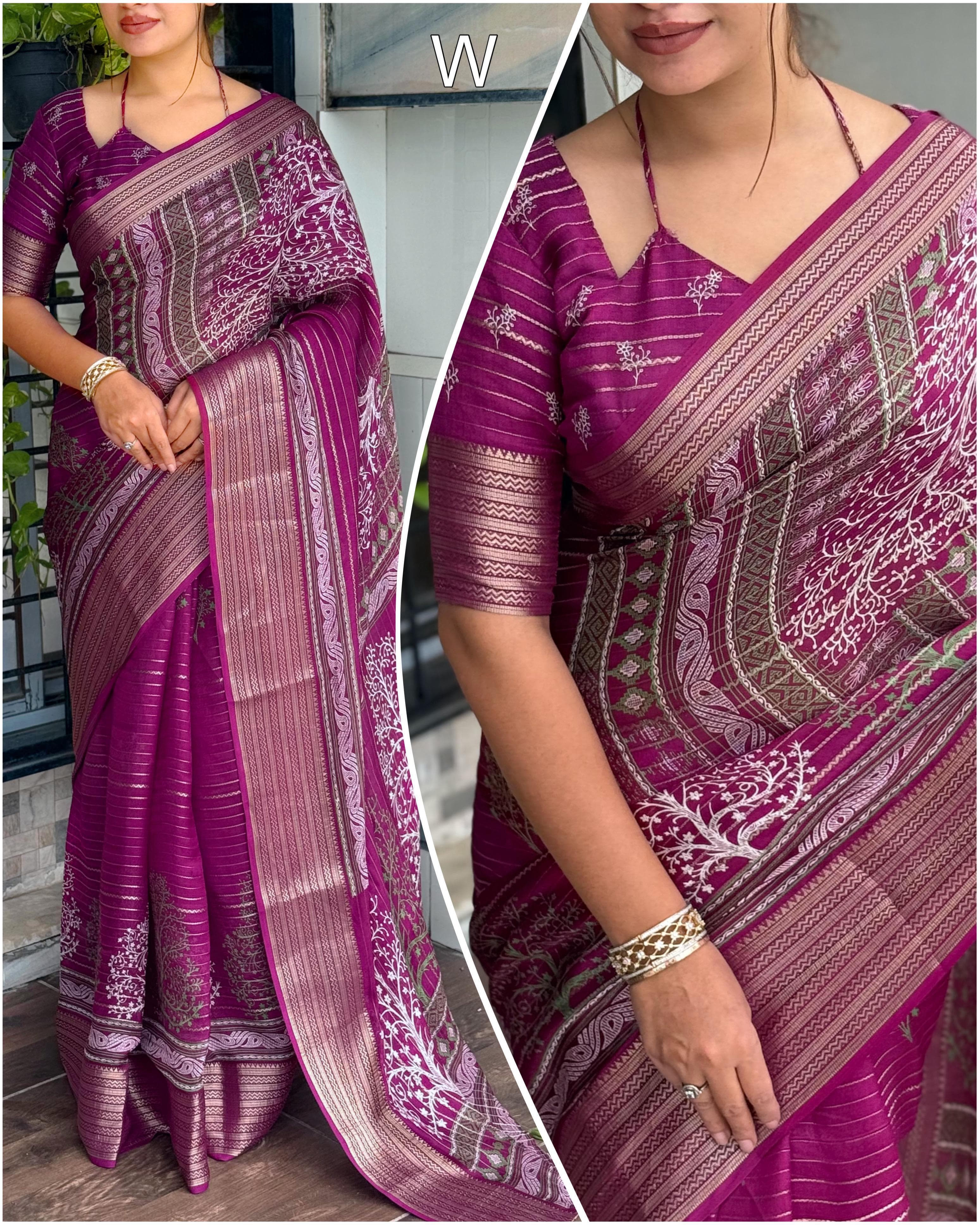 ELEGANT PRINTED SAREE