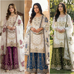 Sequence Top-Bottom And Dupatta Set