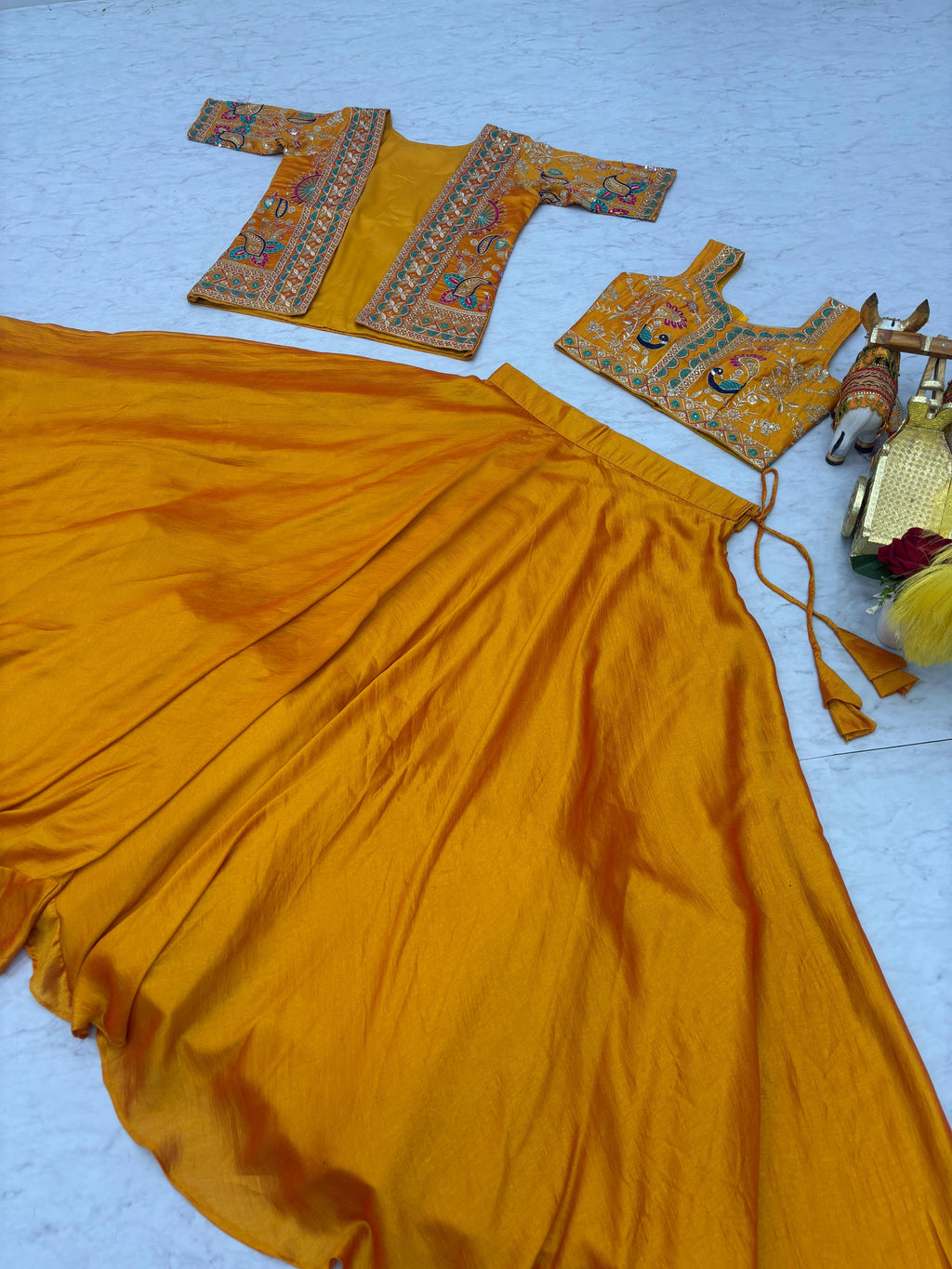 New Festival Lehenga choli & koti👗
