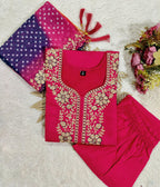 LAHERIYA KURTI WITH DUPATTA