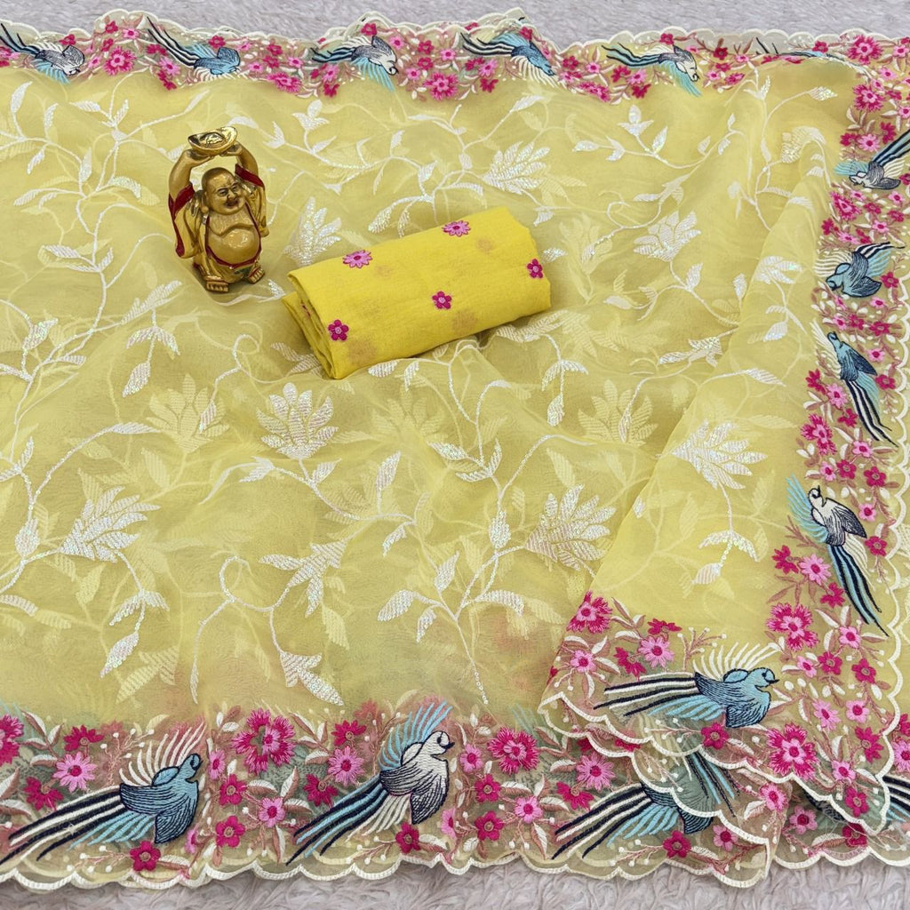 Premium Soft Organza Silk Saree