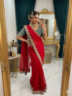 Premium space Silk Sabyasachi Inspired Saree