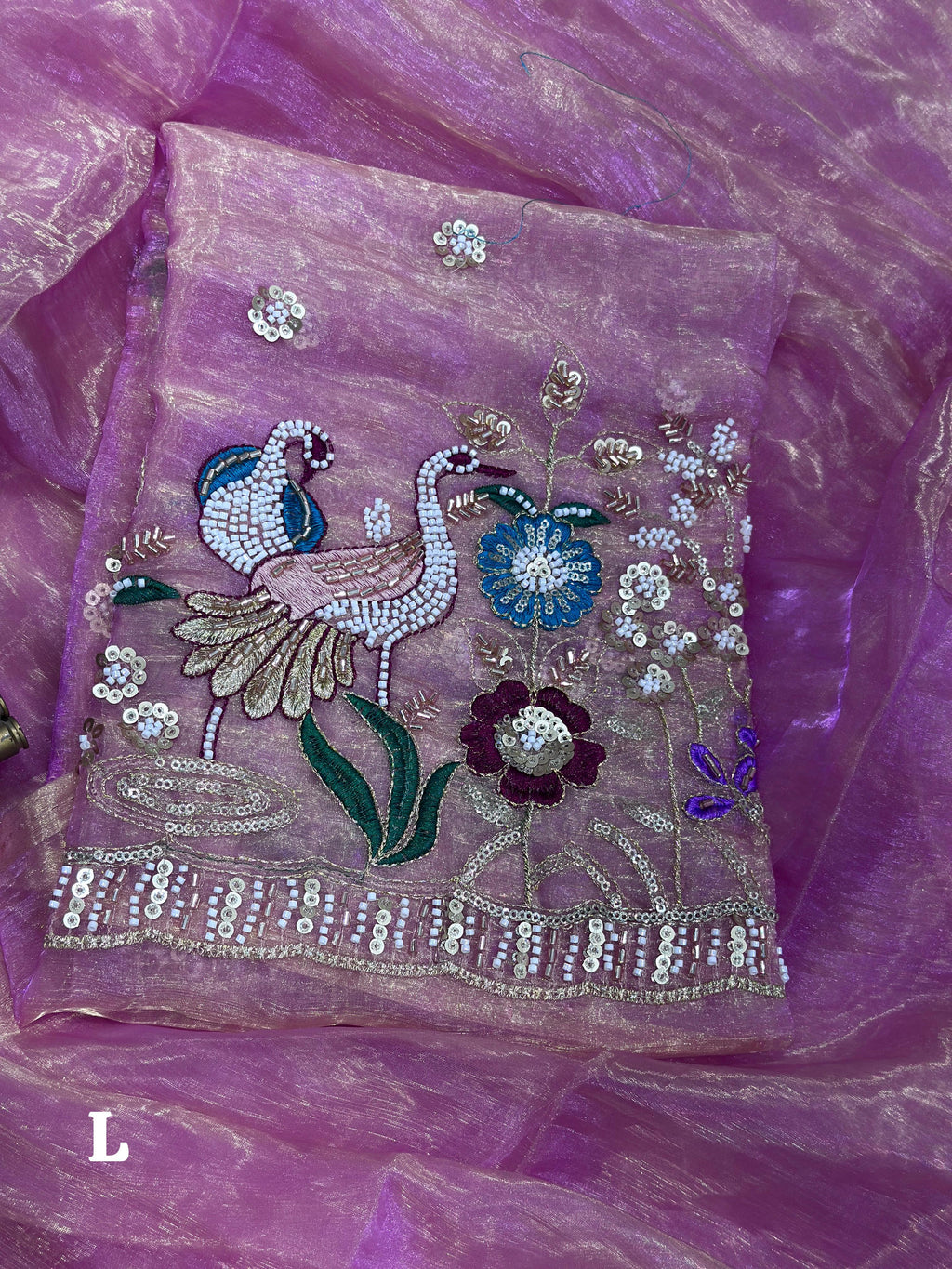 LIQUID ORGANZA SAREE