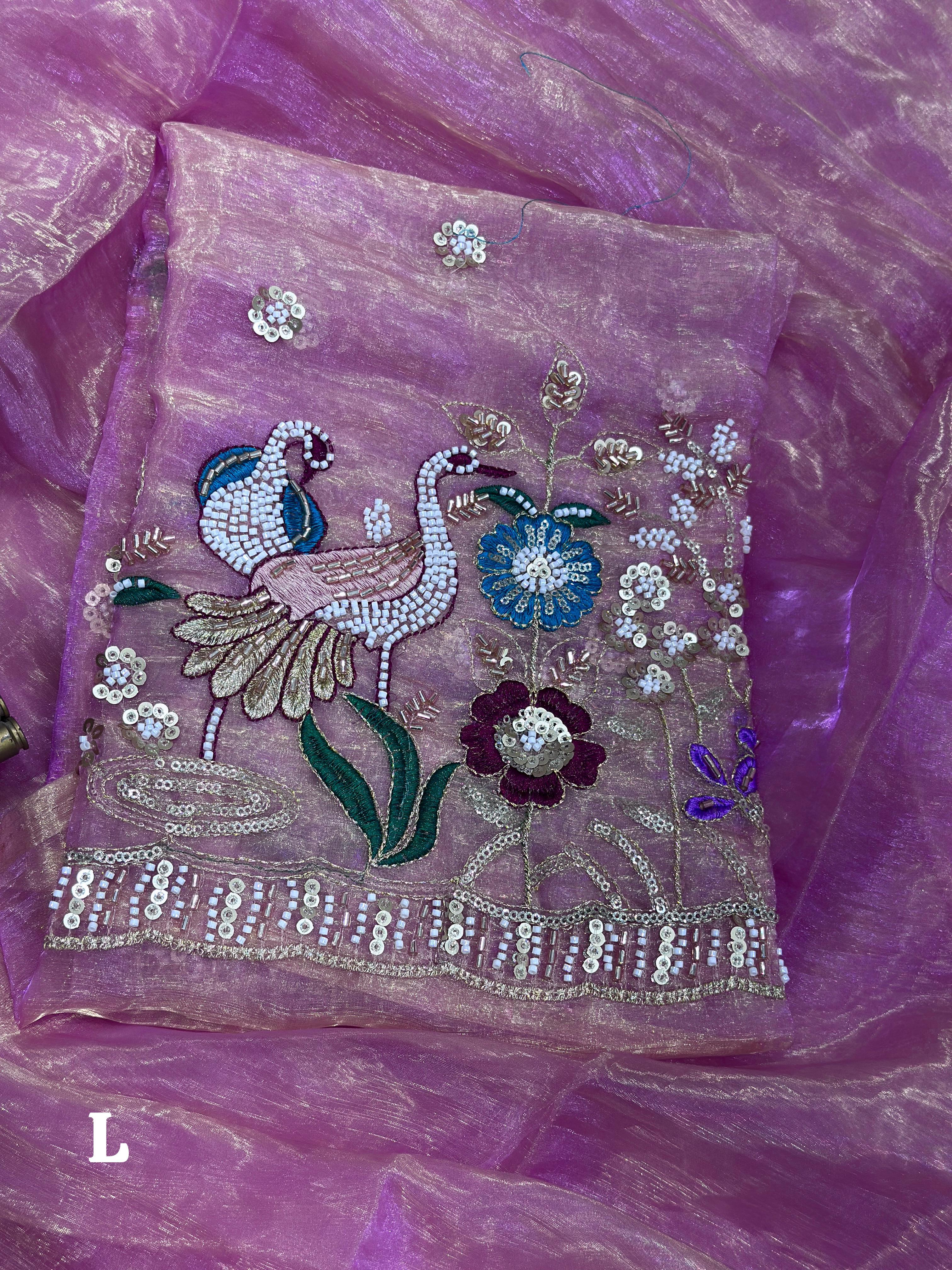 LIQUID ORGANZA SAREE