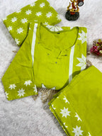 Kurti With Pent with Dupatta Set