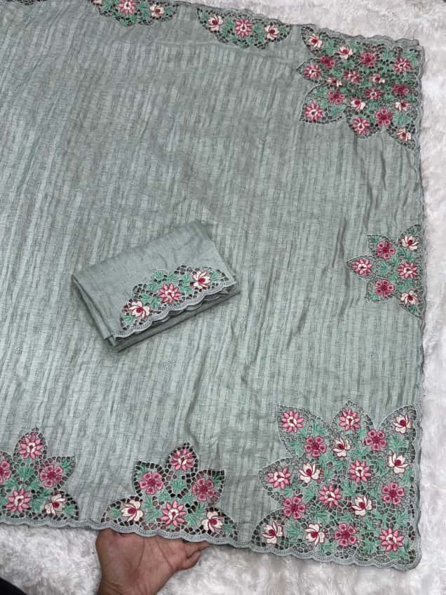 Ishwari Cotton Tusser Saree