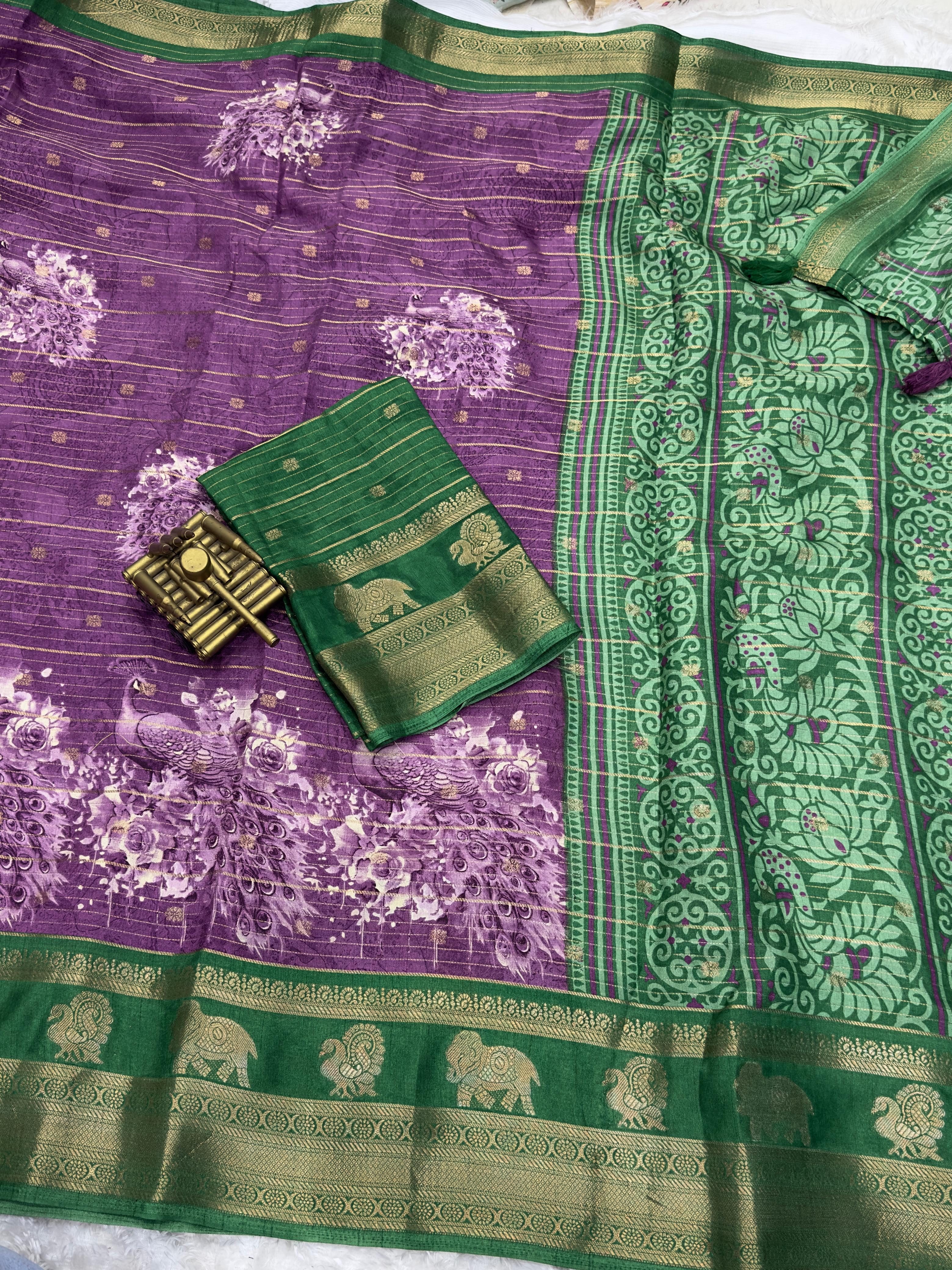 MORNI TUSSER SILK SAREE