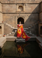 Beautifully crafted Traditional Georgette Saree