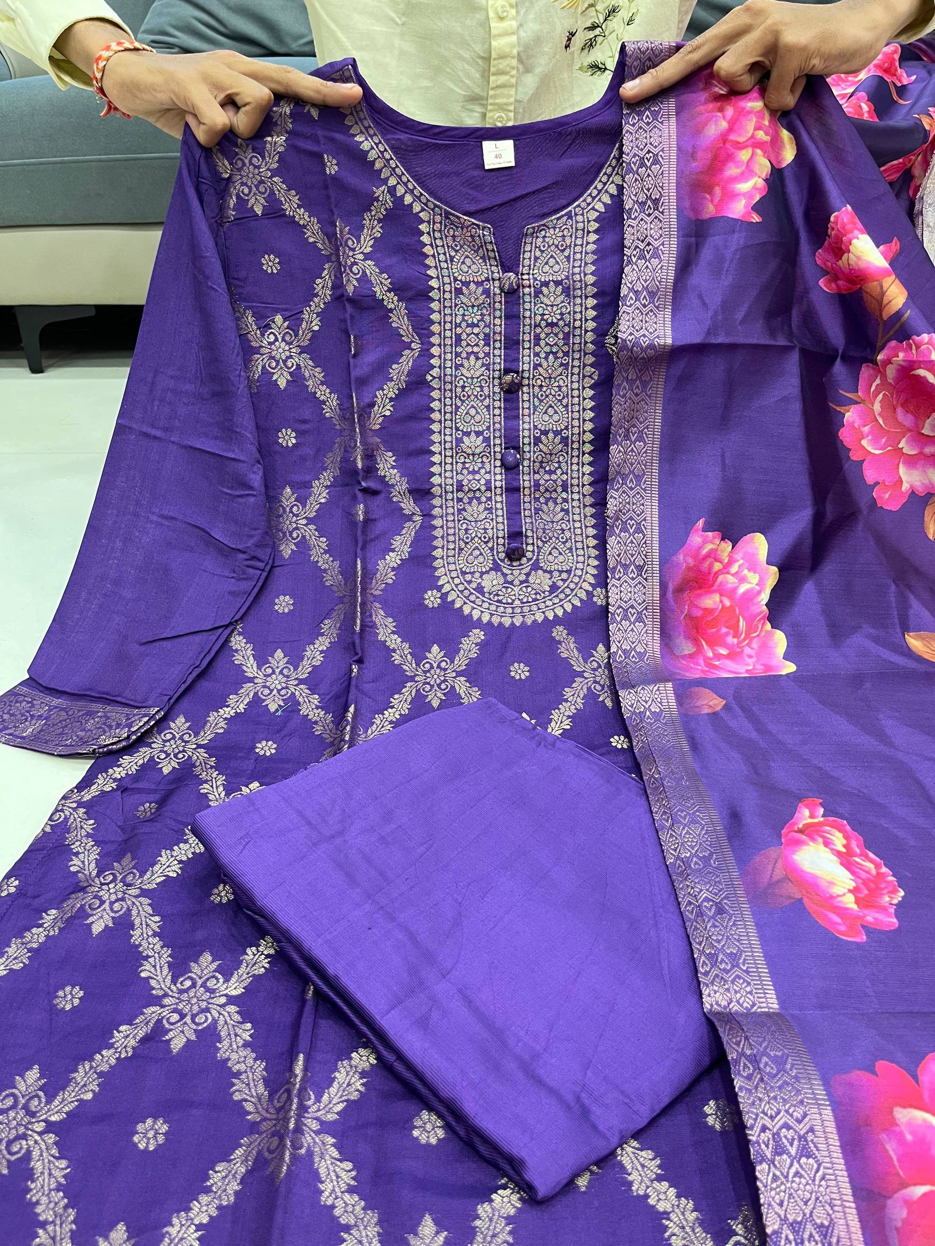Beautiful Banarasi Silk Suit