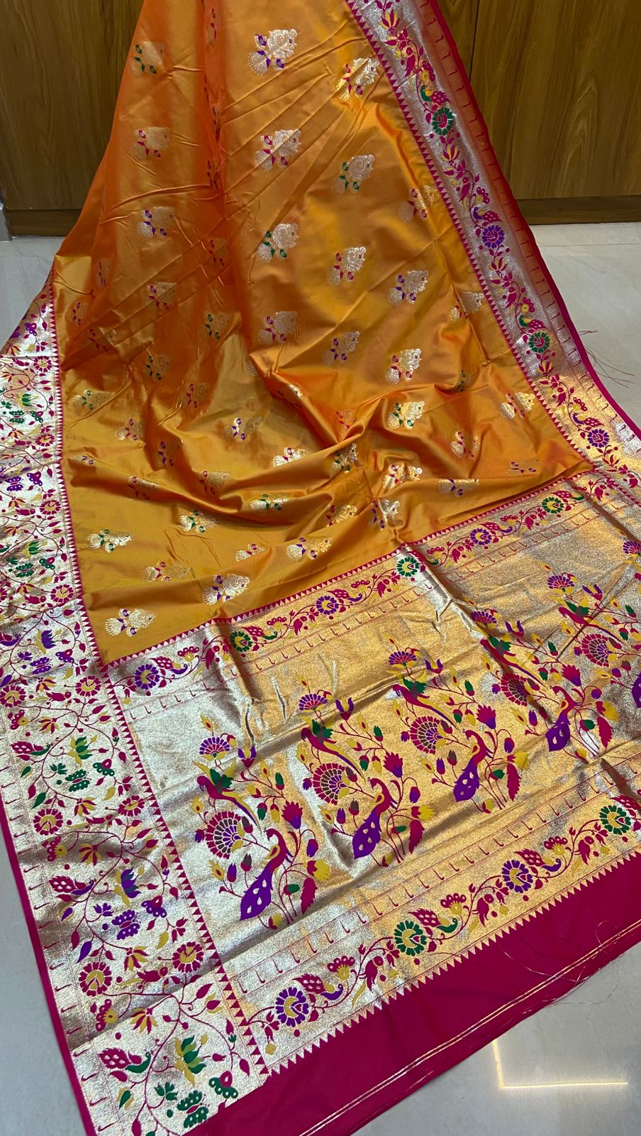 Pure Silk Soft Saree With Orginal Jari Weaving Work