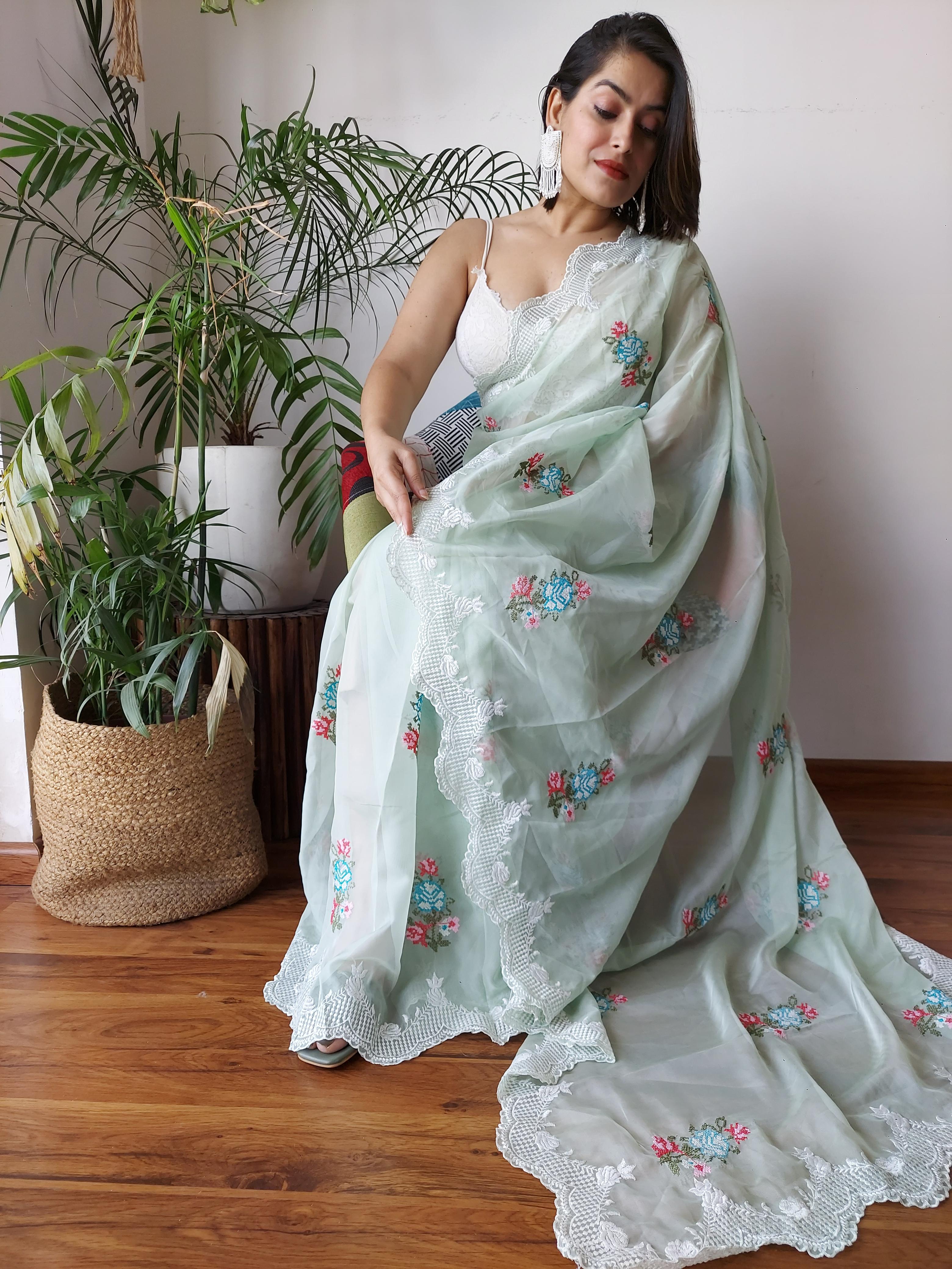 EMBORIDARY WORK SAREE