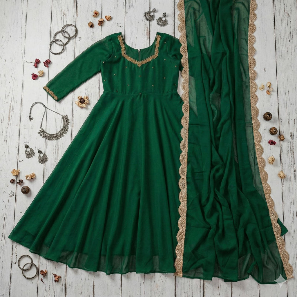 Sparkling Georgette Anarkali Gown