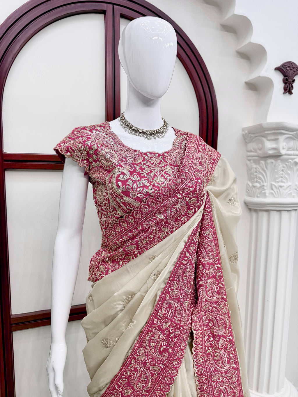 Bollywood Glass Organza Saree
