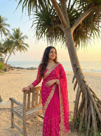 Very Soft nd Elegant Georgette Fabric Saree