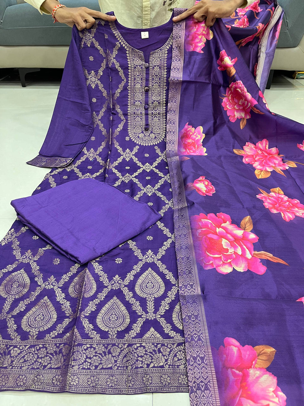 Beautiful Banarasi Silk Suit