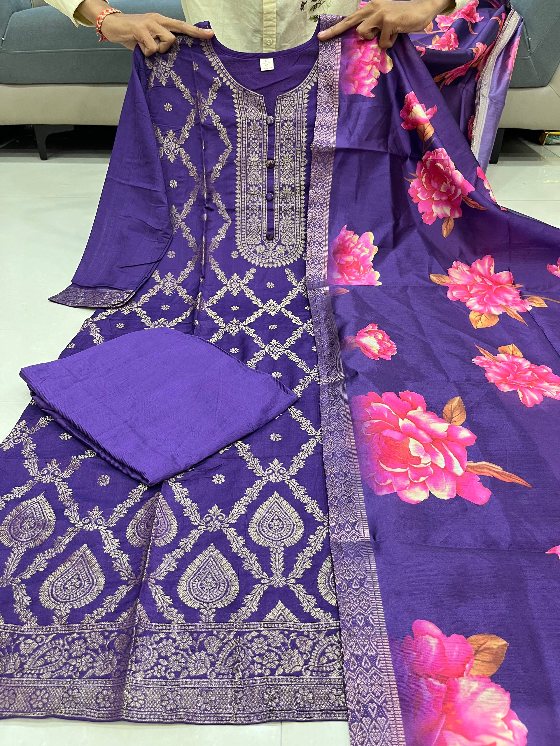 Beautiful Banarasi Silk Suit