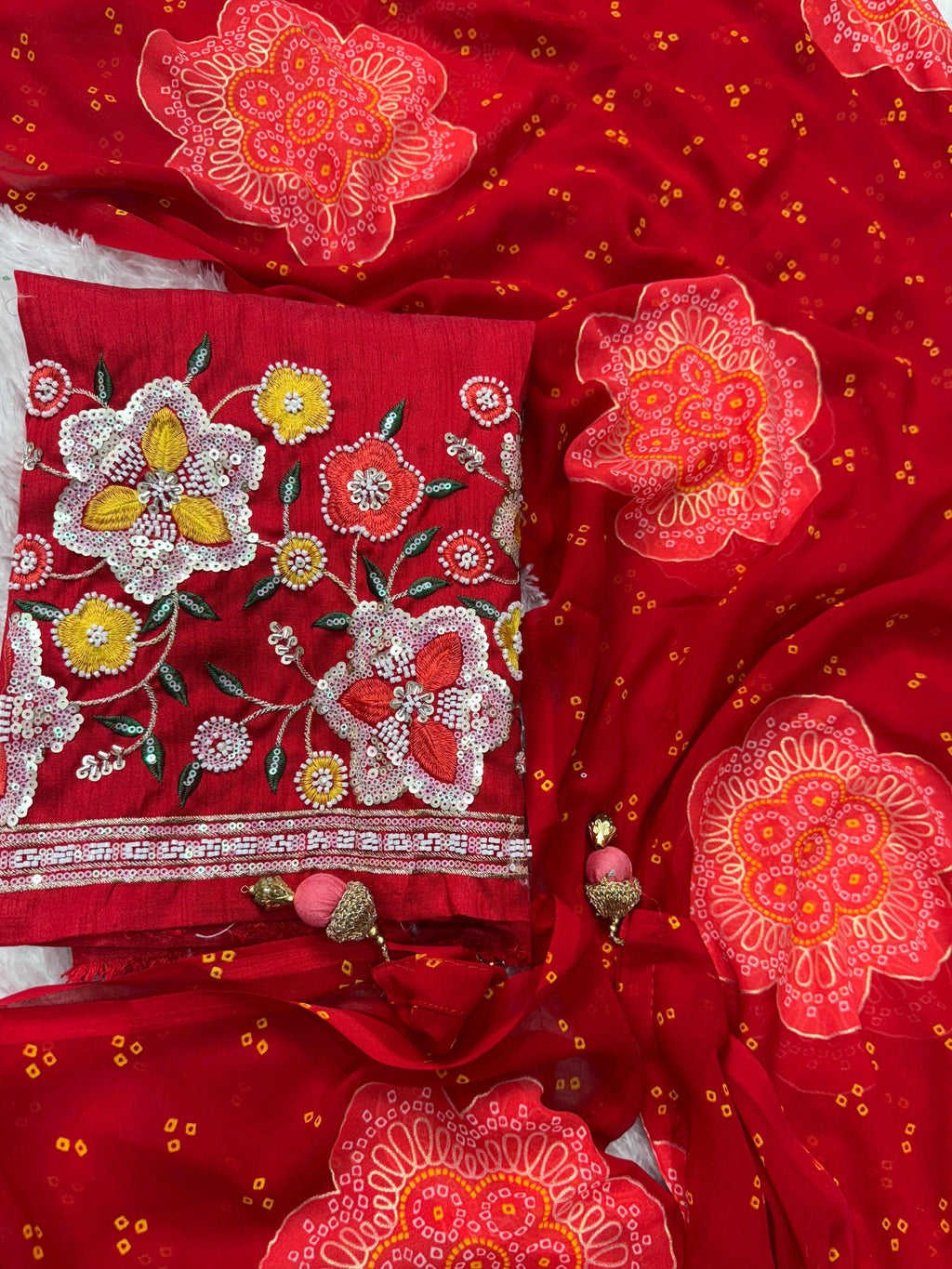 PREMIUM GORGETTE SAREE❤️
