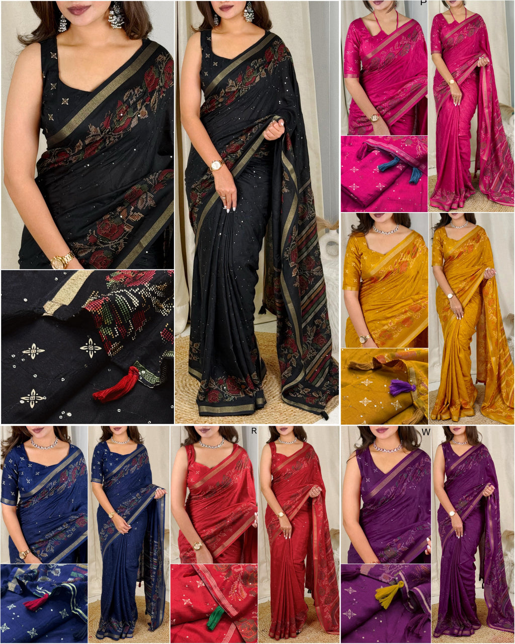 Daftari Mul Cotton Saree