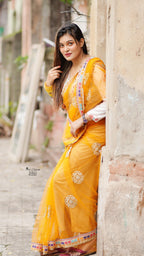 Butterfly Net Wedding Saree