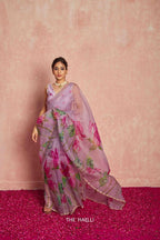 Soft Tabby Floral Print Saree