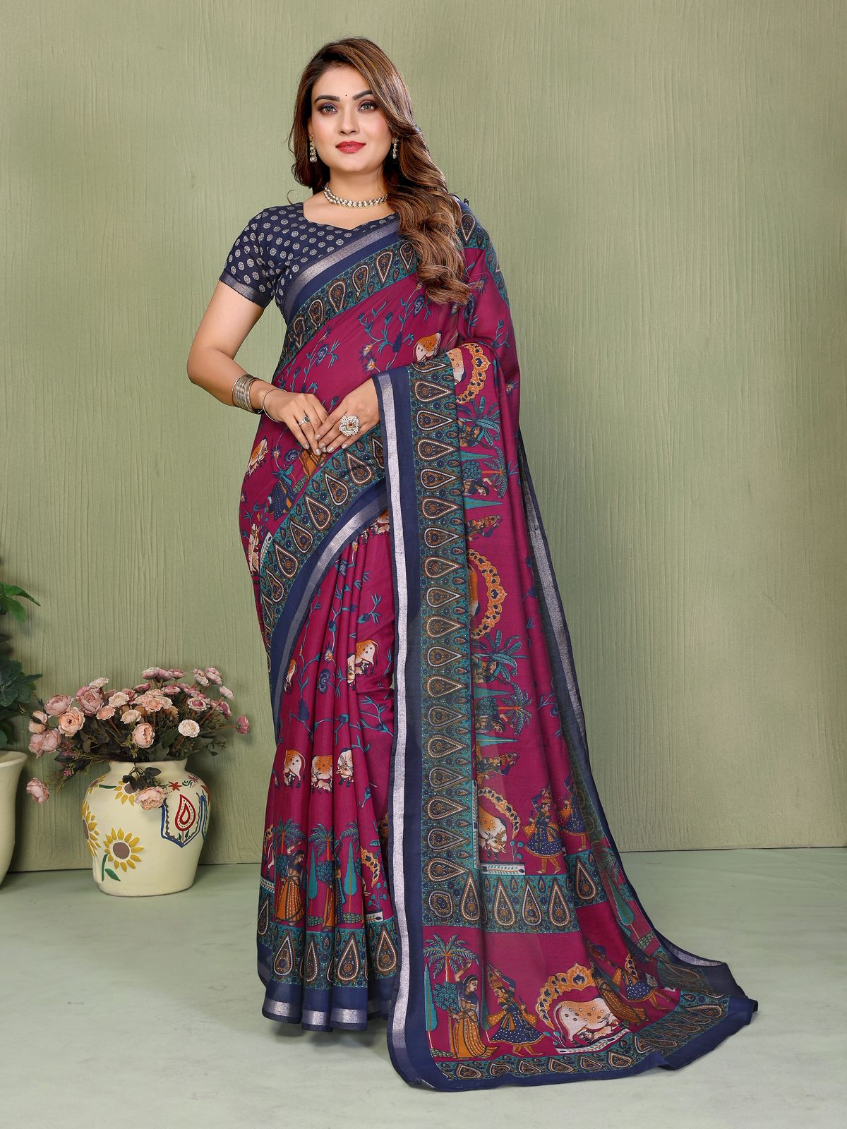 TRADITIONAL SAREE ART MEETS COMFORT