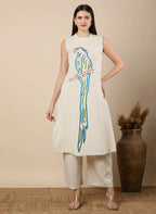 KHADHI COTTON KURTI WITH PLAZO
