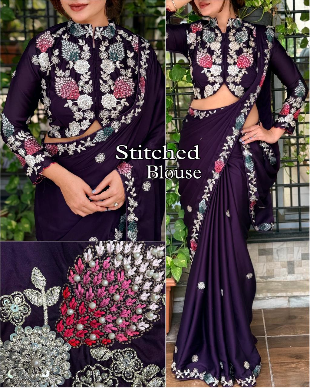Nivea BSY Satin Saree