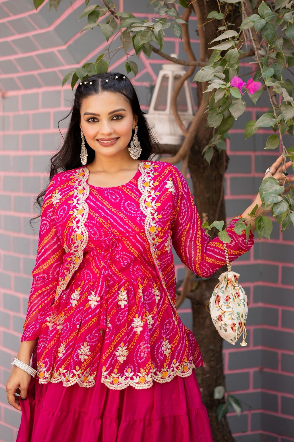 HOLI SPECIAL BANDHEJ LAHENGA TOP
